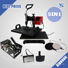 2015 Durable 5 IN 1 Combo Heat Press Maschine HP5IN1-2